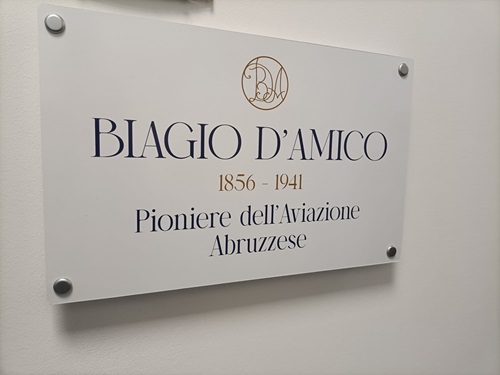 Abruzzo Airport, intitolata a Biagio D’Amico, pioniere dell’aviazione abruzzese, la sala CdA